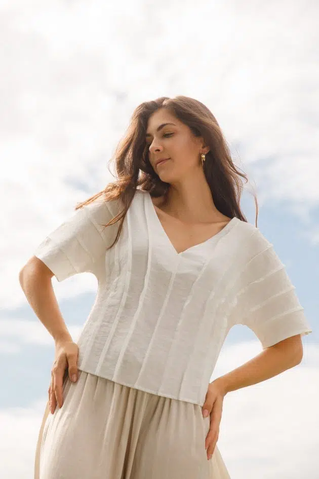 Bluzka AURORA off-white