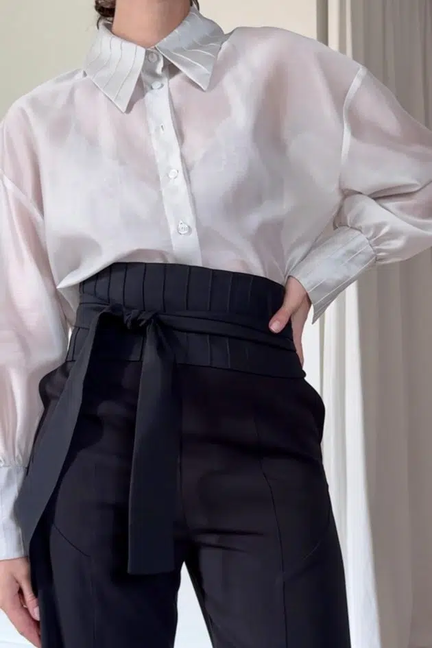 szeroki wiązany pas KASEI