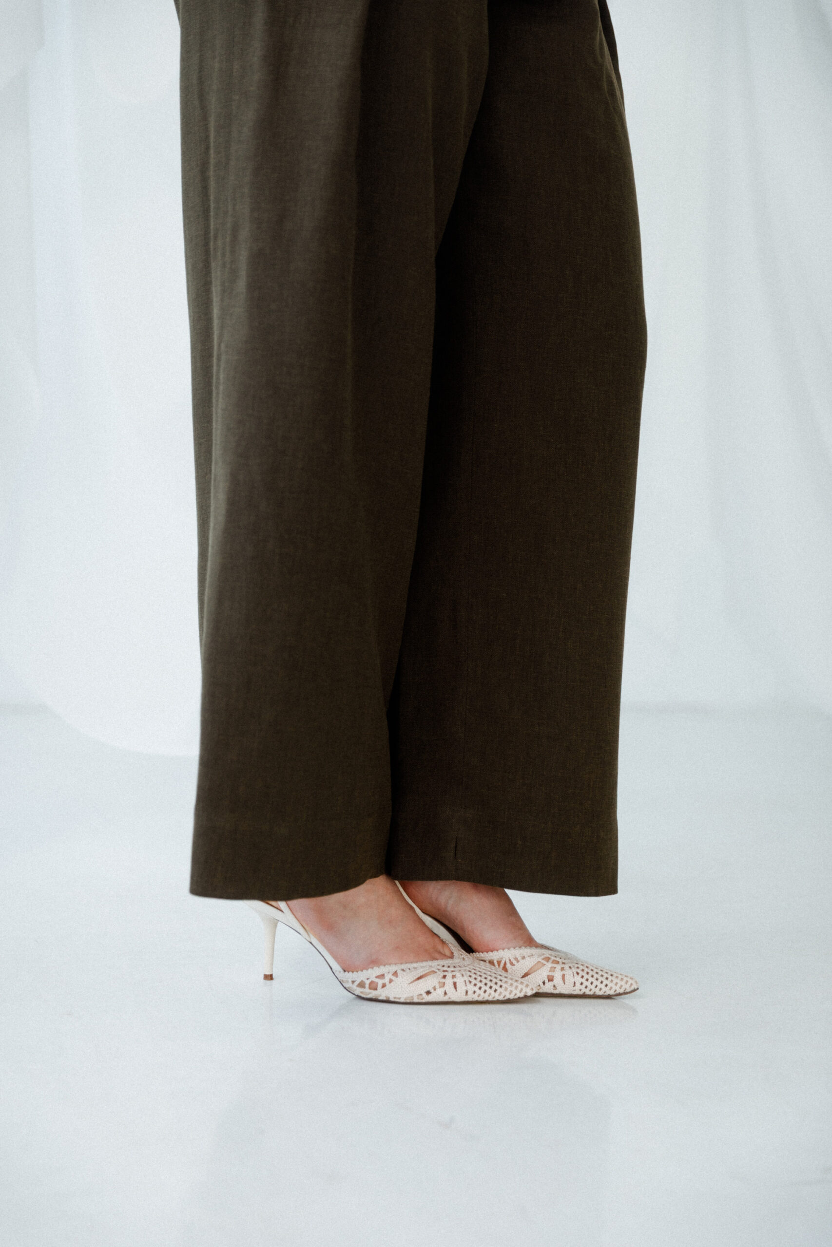 szerokie spodnie DUST khaki - obrazek 5